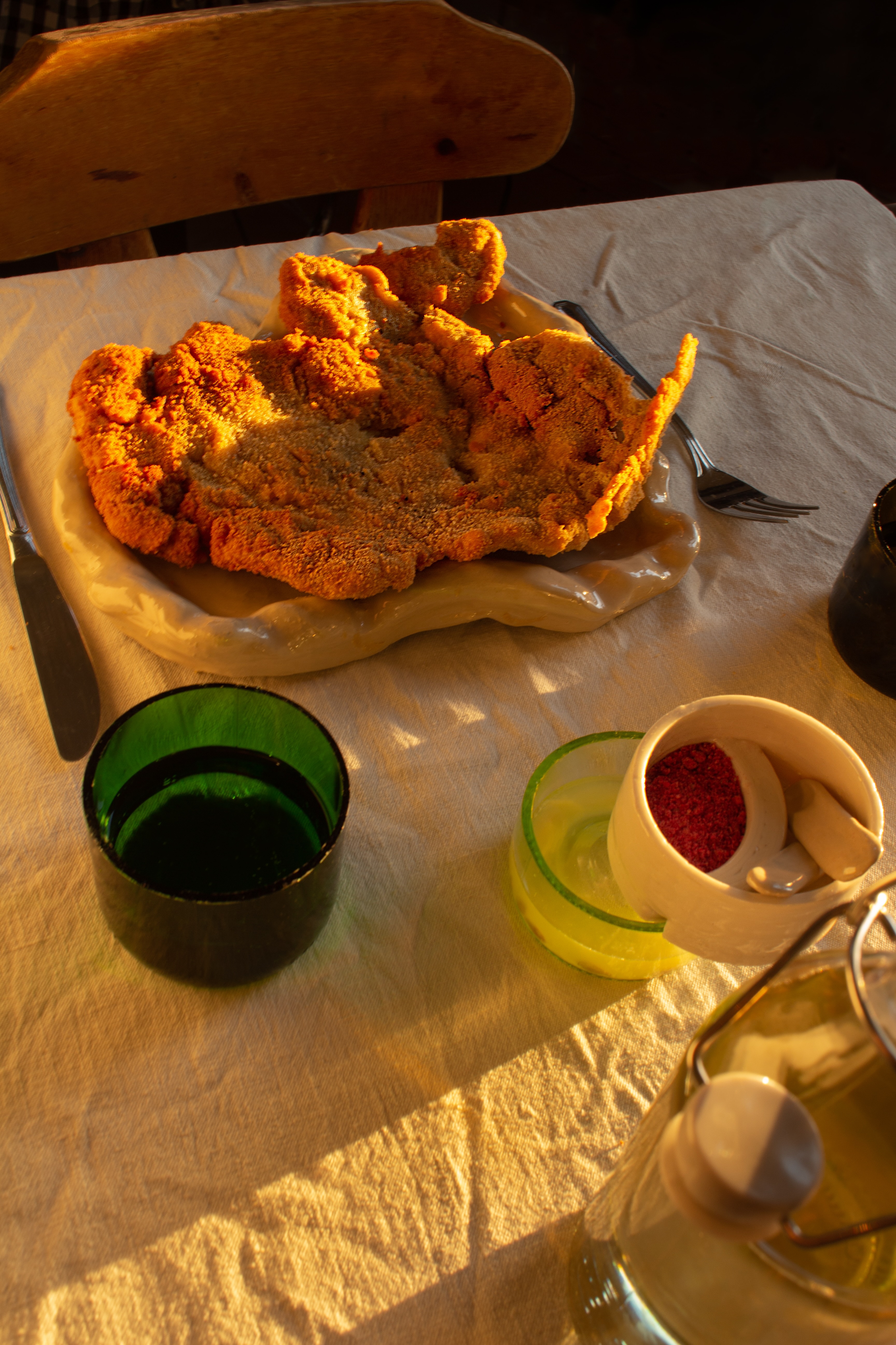 a vegan Wiener Schnitzel