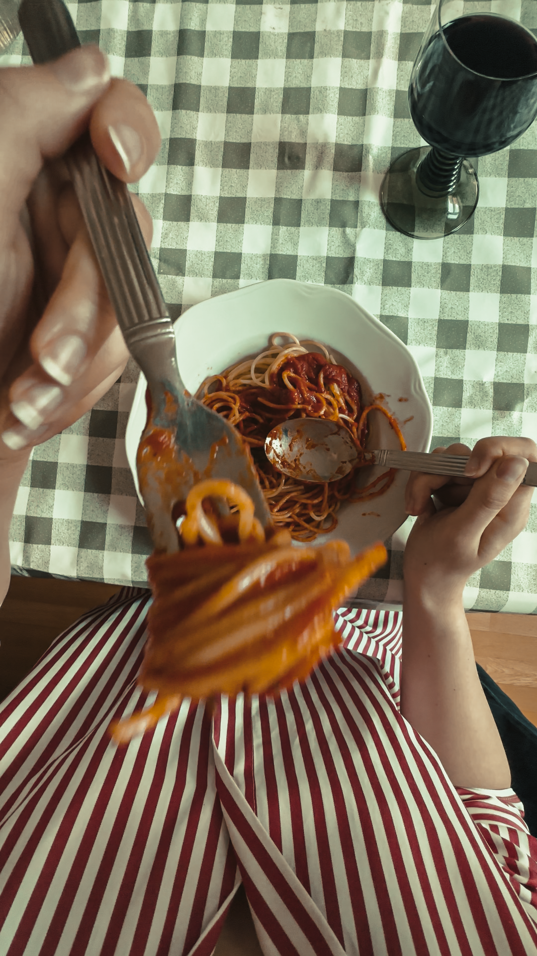 a bowl of spaghetti